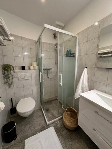 Ванная комната в Attraktives City Appartement