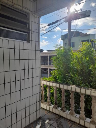 a view from the balcony of a building at Casa Belém in Belém