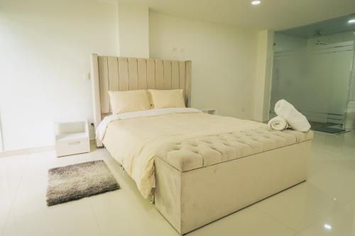 Ένα ή περισσότερα κρεβάτια σε δωμάτιο στο Apartamento RED DUPLEX en PINARES