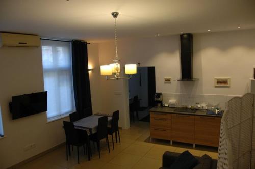 Η κουζίνα ή μικρή κουζίνα στο Blu Apartament