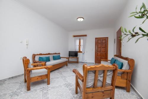 Χώρος καθιστικού στο Casa Terra Mani