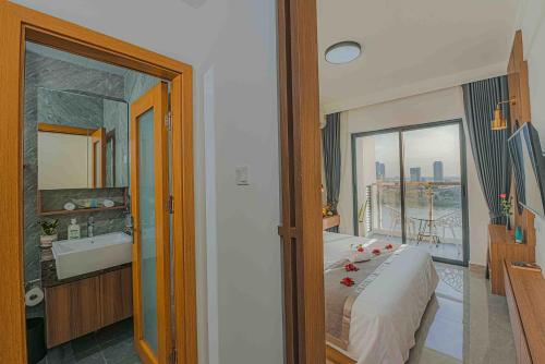 Koupelna v ubytování M9 Kirirom Hotel