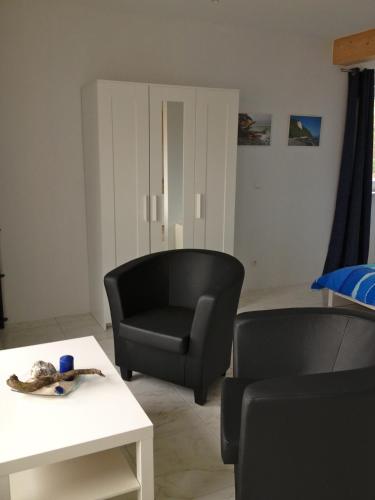 Ruang duduk di Ferienwohnung in Patzig auf Rügen