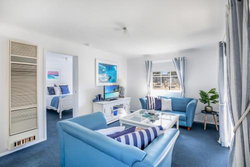 Ένα ή περισσότερα κρεβάτια σε δωμάτιο στο Beach Paradise Family Friendly Close to Beach