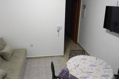 Un ou plusieurs lits dans un hébergement de l'établissement N03 Apartamento para até 4 hóspedes em Jacutinga