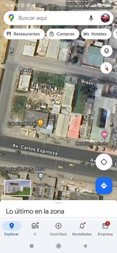uno screenshot di un cellulare con una mappa di Casa Familiar y Juvenil a Salinas