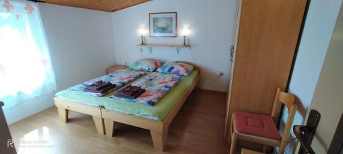 Un pat sau paturi într-o cameră la apartmani Nina Šišan
