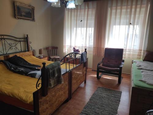 Postel nebo postele na pokoji v ubytování Liza Panzio