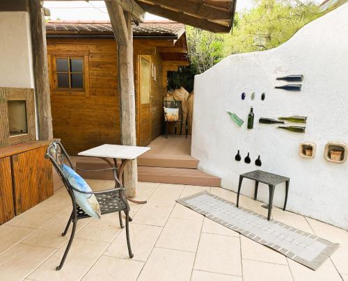 Patio nebo venkovní prostory v ubytování Ruhe Oase am Riesrand