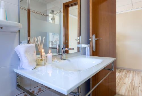 Koupelna v ubytování Hotel Izán Cavanna