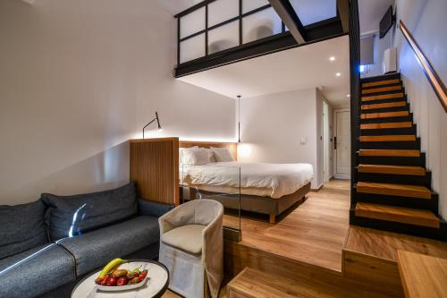 Postel nebo postele na pokoji v ubytování Olympion Asty Hotel