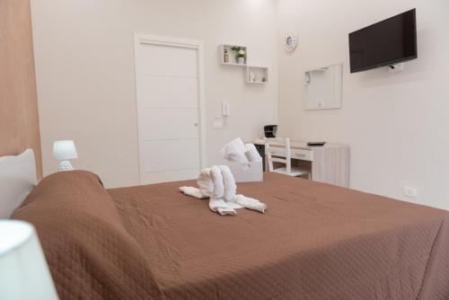 Μια τηλεόραση ή/και κέντρο ψυχαγωγίας στο Casa vacanze l'angolo d'oro