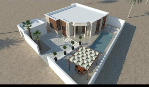 a rendering of a house in a desert at Belle villa Zarzis in Zarzis