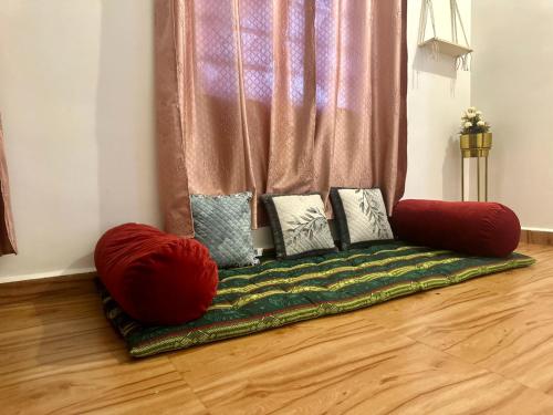 Zona de estar de Borrbo Beach Hostel Gokarna