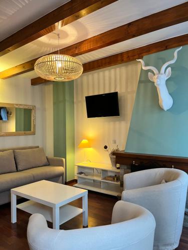 TV a/nebo společenská místnost v ubytování Luxury House Valencia D'Aneu