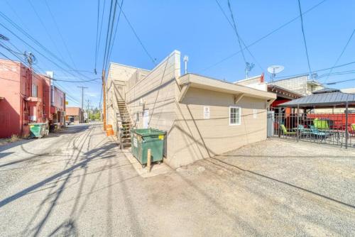 a building on the side of a street at CDA Loft, Minutes from Town in Coeur d'Alene