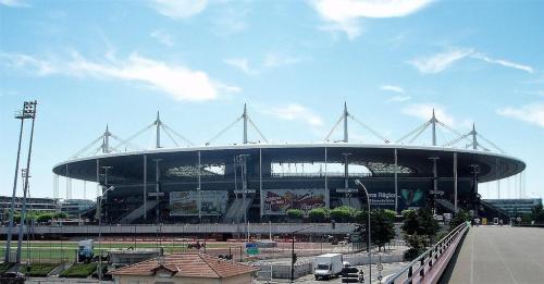 a large stadium with a large building in it at Nice flat close to Stade de France & Paris' heart in Saint-Denis