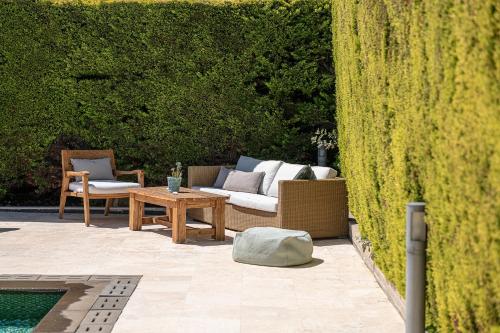 Posezení v ubytování Mediterranean villa Seaview privet pool
