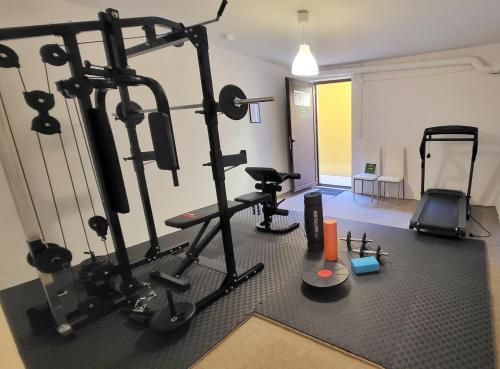 Posilňovňa alebo fitness centrum v ubytovaní Gardenia - Morfi Village with pool