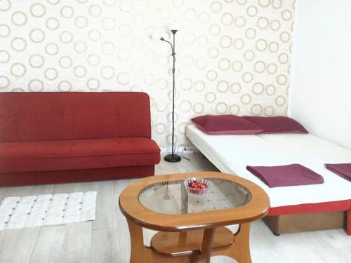 Postel nebo postele na pokoji v ubytování Comfortable Studio in Vir, Sea and Mountain View, 35m²