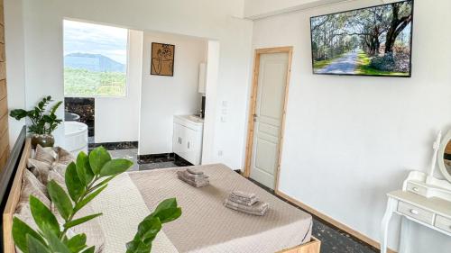 Ένα ή περισσότερα κρεβάτια σε δωμάτιο στο Villa castros delmare