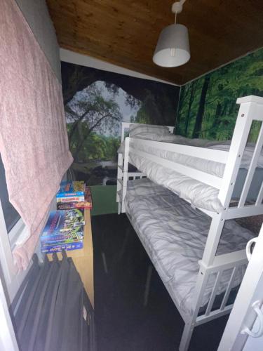 Μία ή περισσότερες κουκέτες σε δωμάτιο στο Holiday Chalet D16