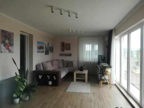 Posezení v ubytování Penthouse apartment