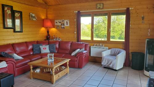Χώρος καθιστικού στο Grand Chalet