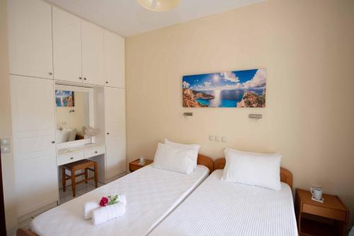 Cama o camas de una habitación en Lea Family Resort
