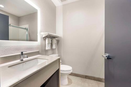 a bathroom with a sink and a toilet at Quality Inn & Suites Joelton - Nashville in Joelton