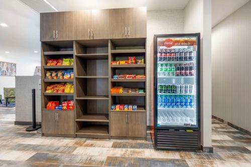 a refrigerator filled with lots of drinks in a store at Quality Inn & Suites Joelton - Nashville in Joelton