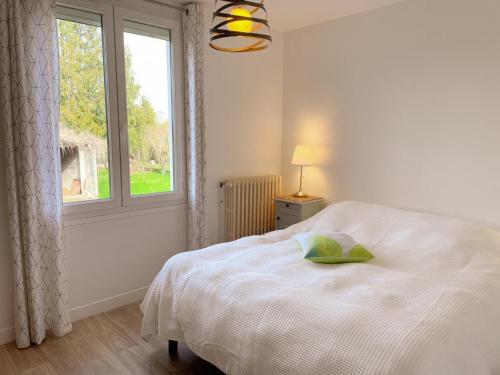 Katil atau katil-katil dalam bilik di Maison moderne près du Château de Chambord, jardin, parking privé, tout confort! - FR-1-491-334