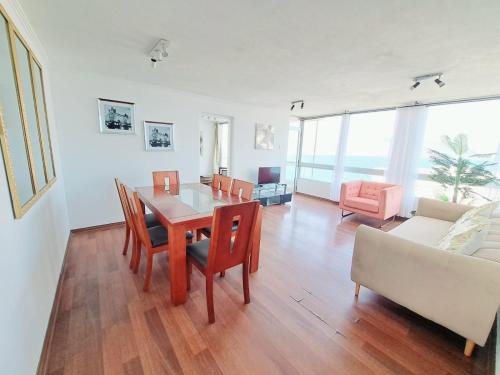 Posezení v ubytování Nautilus, Departamento Hermosa Ubicacion Frente al Mar Piso 30