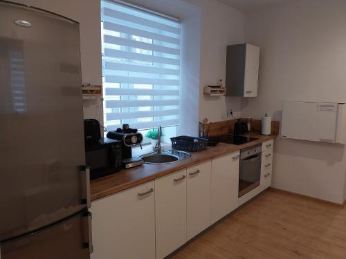 Η κουζίνα ή μικρή κουζίνα στο Apartament Śródmieście Przemyśl
