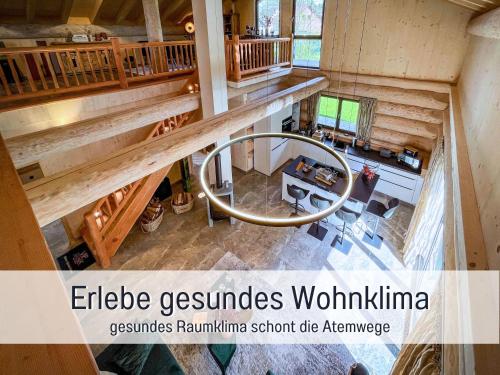 an overhead view of an eagle genesis mountain home at Natur-Chalet zum Nationalpark Franz inkl. E-Auto in Allenbach
