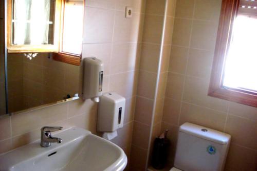 Koupelna v ubytování Hostal Cervantes