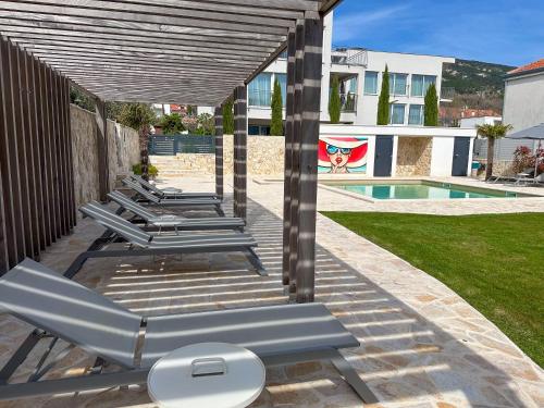 Apartment Baska, exklusive Apartments mit Poolarea in Baska, Krk - Kroatien