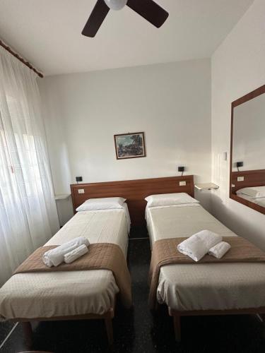 Katil atau katil-katil dalam bilik di Hotel La Pineta