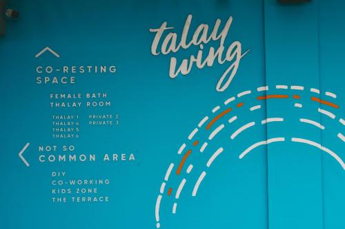 a flyer for a trail running event with a blue at THALAY Cha-am by THA in Cha Am