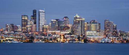 Nespecifikovaný výhled na destinaci Seattle nebo výhled na město při pohledu z hotelu