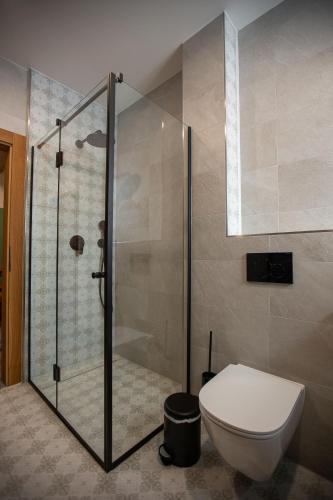Koupelna v ubytování Apartmány Lúčny Raj