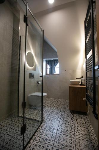 Koupelna v ubytování Apartmány Lúčny Raj