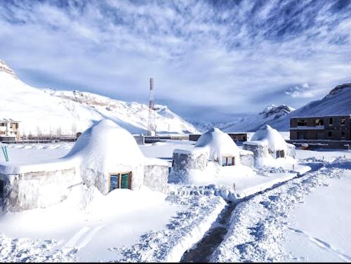 Spiti Eco Domes v zimě