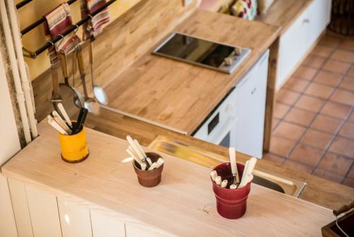 Dapur atau dapur kecil di Château de Termes