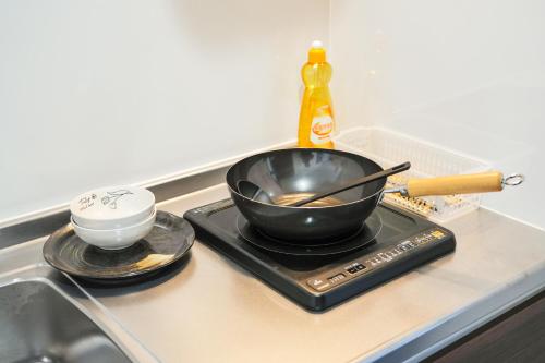 Osaka Blue house I大阪青の舍 I床品只使用一次 I步行8分钟内4站可达