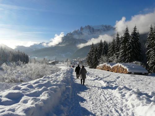 Kış mevsiminde Dolomiti Sella Ronda