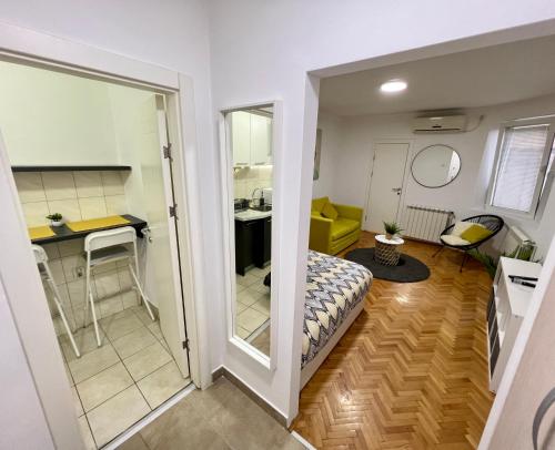 Posezení v ubytování Cozy Apartment in Belgrade Downtown