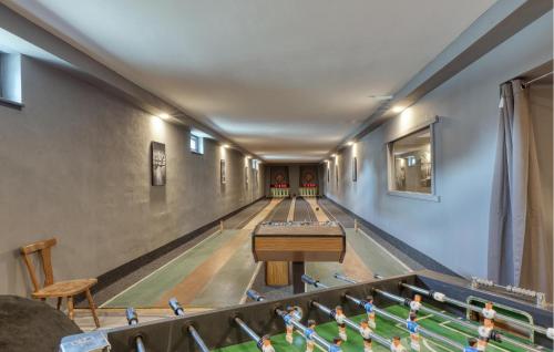 an image of a bowling alley with lanes at Ferienwohnung In Luxusvilla in Bahrdorf