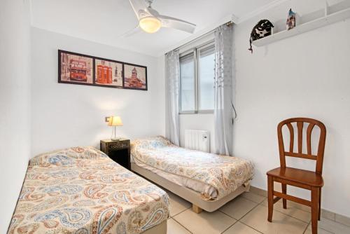Postel nebo postele na pokoji v ubytování Apartamento Luisa