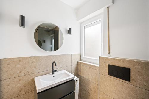 Koupelna v ubytování Business Apartments Talheim